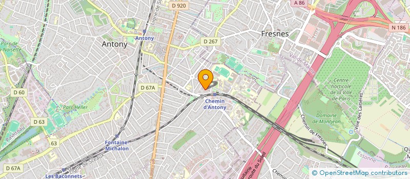 localisation de l'entreprise OXYGENE SOCIAL à ANTONY