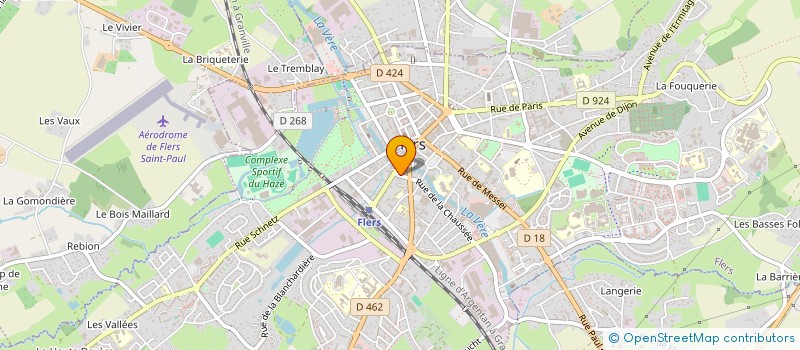localisation de l'entreprise OXYGENE & VOUS à FLERS