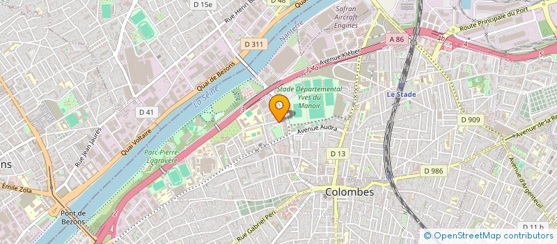 localisation de l'entreprise OXYGENIUM CONSEIL à COLOMBES