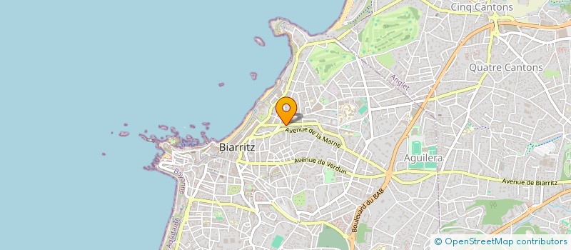 localisation de l'entreprise OXYGIENE à BIARRITZ