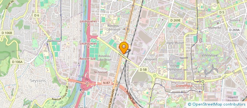 localisation de l'entreprise OXYGONE SECURITE à GRENOBLE