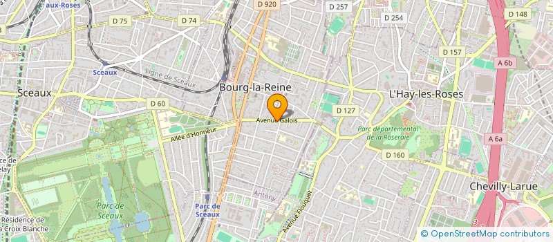 localisation de l'entreprise OXYL 22  ARCUEIL