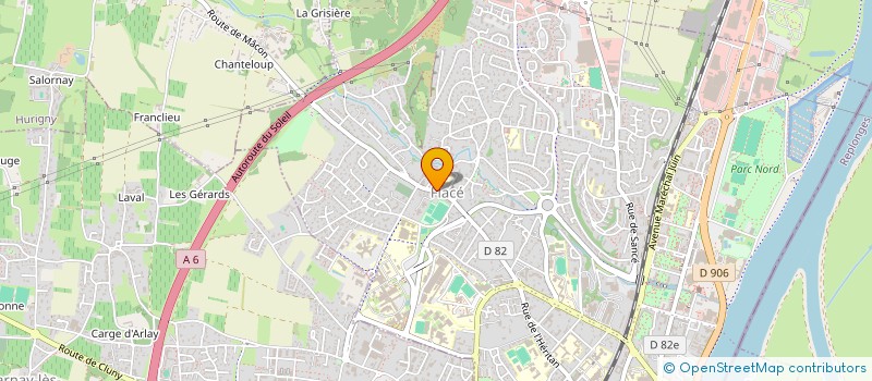 localisation de l'entreprise OXYLABO à MACON