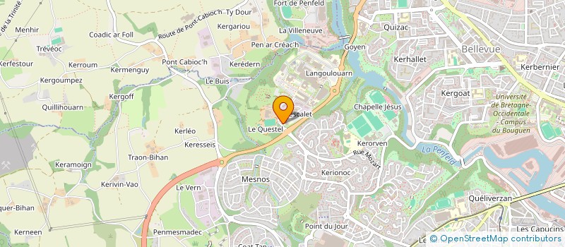 localisation de l'entreprise OXYLEDGER à BREST