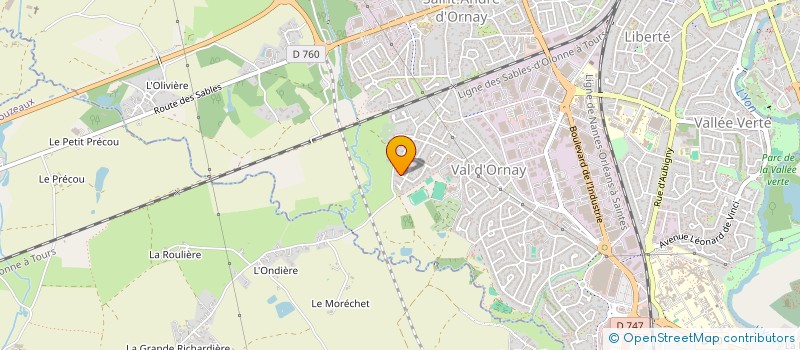 localisation de l'entreprise OXYLIBRE à LA ROCHE-SUR-YON