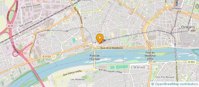 localisation de l'entreprise OXYLIUM à ORLEANS