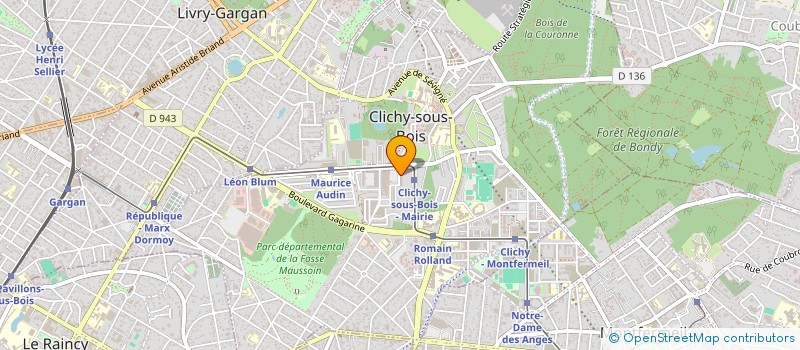 localisation de l'entreprise OXYLOC à CLICHY-SOUS-BOIS