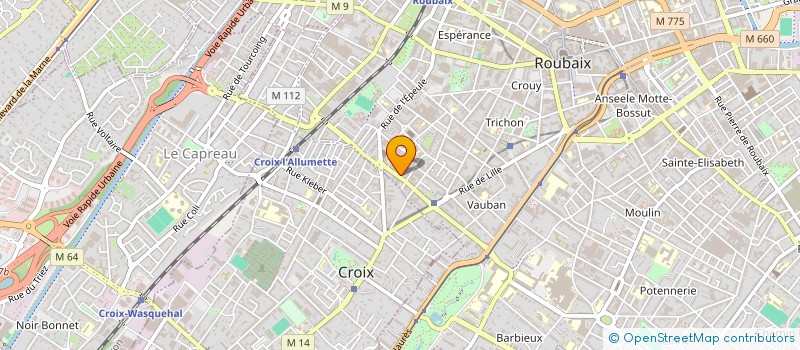 localisation de l'entreprise OXYM-L  ROUBAIX