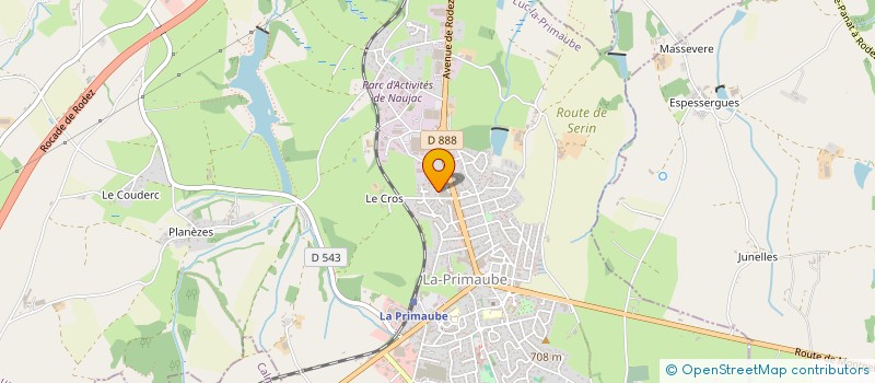 localisation de l'entreprise OXYMEDIA  LUC-LA-PRIMAUBE