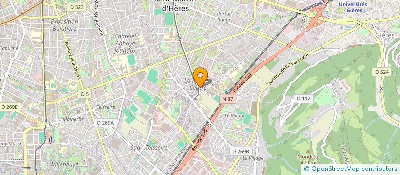 localisation de l'entreprise OXYMORE à SAINT-MARTIN-D'HERES