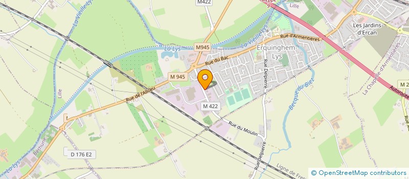 localisation de l'entreprise OXYPLUS à ERQUINGHEM-LYS