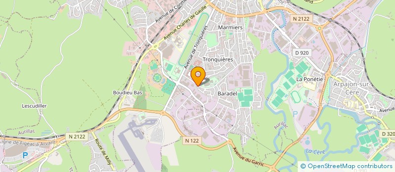 localisation de l'entreprise OXYPLUS à AURILLAC