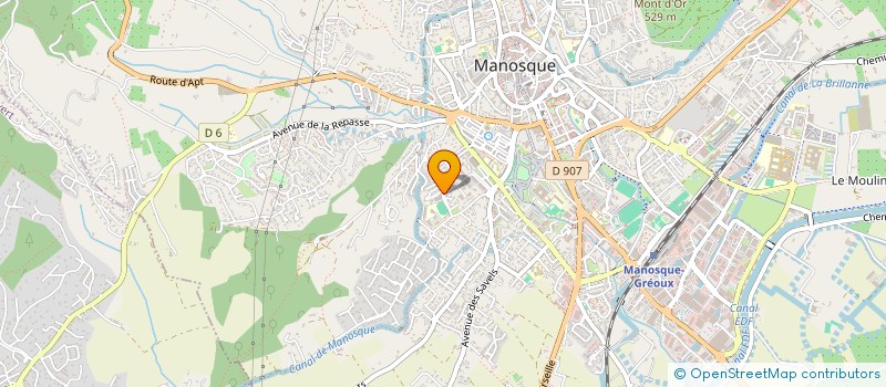 localisation de l'entreprise OXYPOGON à MANOSQUE