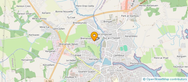 localisation de l'entreprise OXYPULSE SPORT/SANTE  PLONEOUR-LANVERN