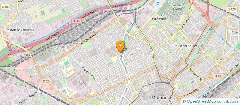 localisation de l'entreprise OXYPUR-DECONTAMINATION à MULHOUSE