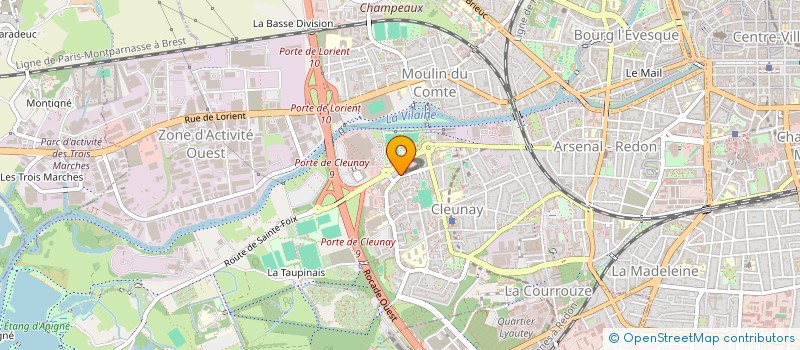 localisation de l'entreprise OXYREN à RENNES