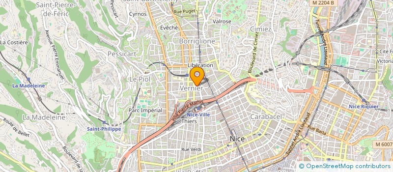 localisation de l'entreprise OXYSAT à NICE