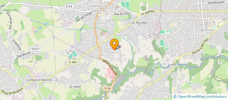 localisation de l'entreprise OXYSENS  SAINT-GENIS-LES-OLLIERES