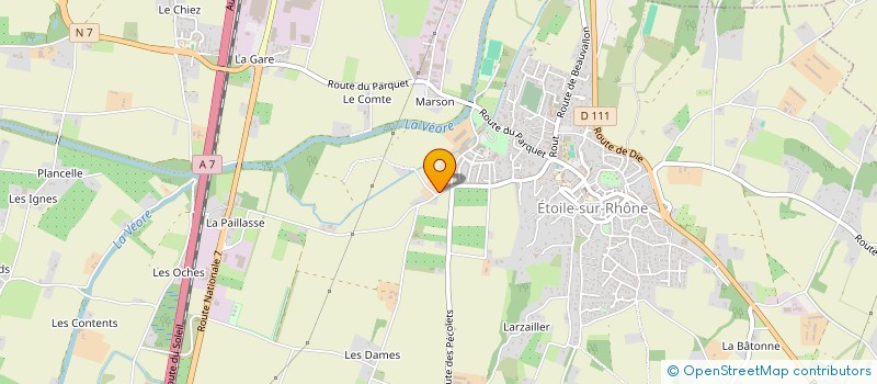 localisation de l'entreprise OXYSOFT à ETOILE-SUR-RHONE