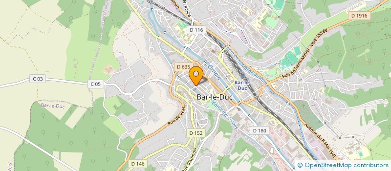 localisation de l'entreprise OXYSPHERE  BAR-LE-DUC