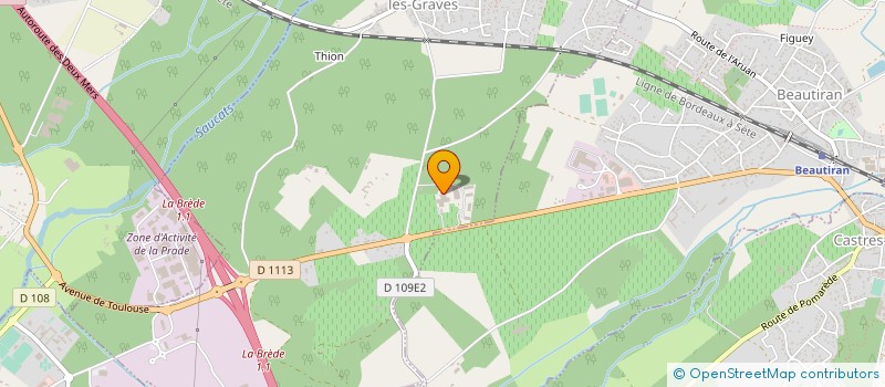 localisation de l'entreprise OXYTEMPS 33 à AYGUEMORTE-LES-GRAVES