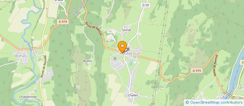 localisation de l'entreprise OXYZEN  HAUTECOURT-ROMANECHE