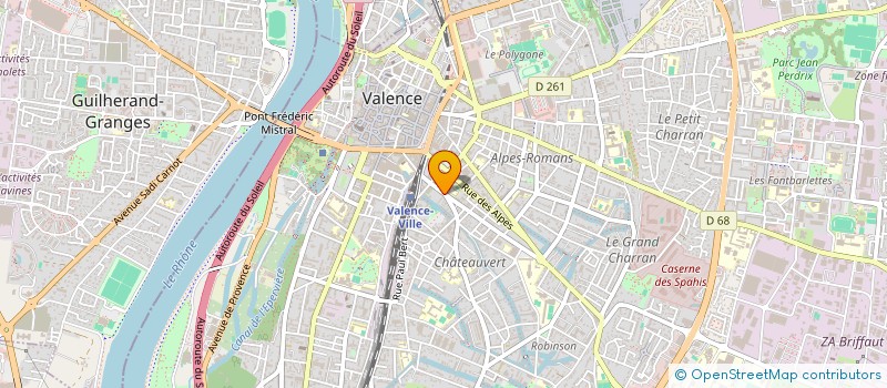 localisation de l'entreprise OXYZEN à VALENCE