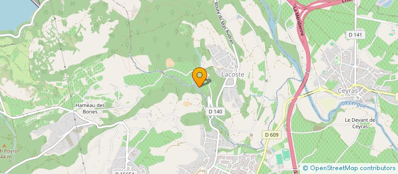 localisation de l'entreprise OXYZENVILLA - MAS DES FRENES  LACOSTE