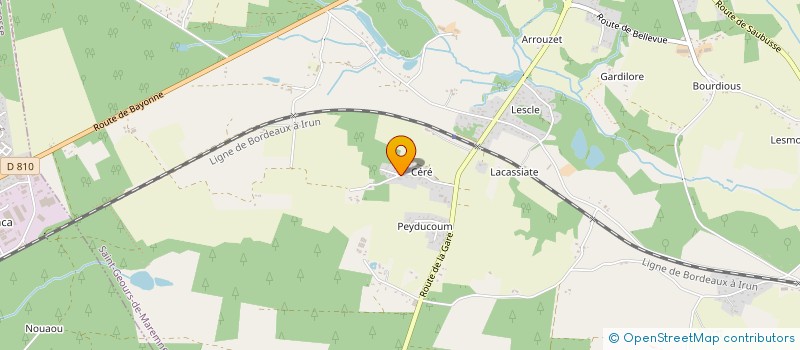 localisation de l'entreprise OYA à SAINT-GEOURS-DE-MAREMNE