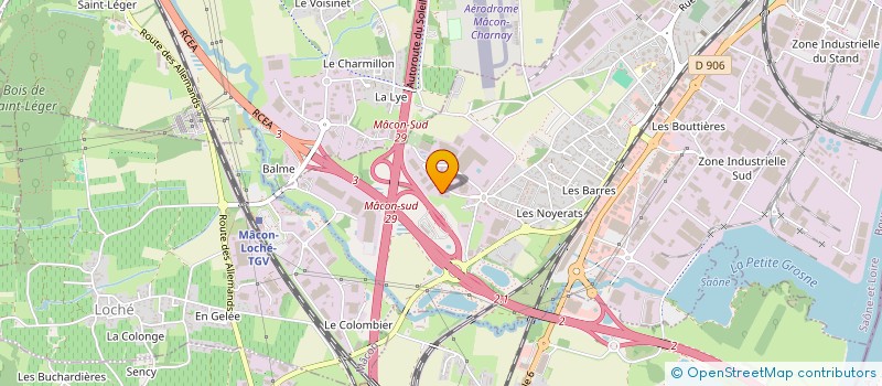 localisation de l'entreprise OYA à MACON