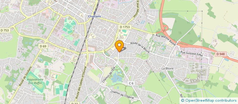 localisation de l'entreprise OYA à CHALLANS