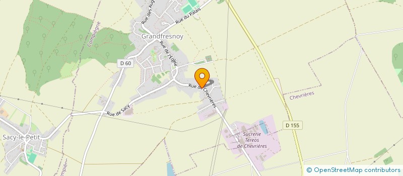 localisation de l'entreprise OYA  GRANDFRESNOY