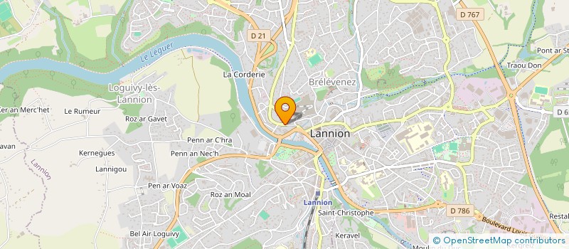 localisation de l'entreprise OYA-PATRIMOINE à LANNION