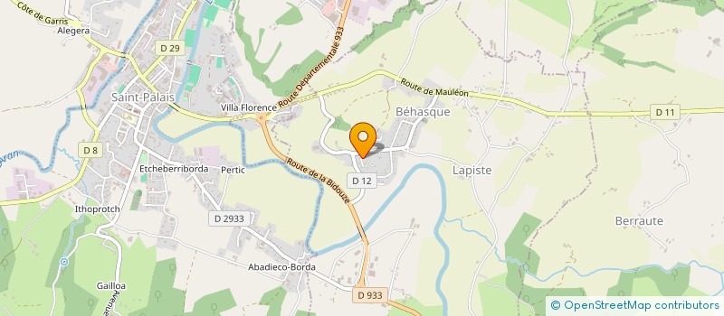 localisation de l'entreprise OYANCHELAYA  BEHASQUE-LAPISTE