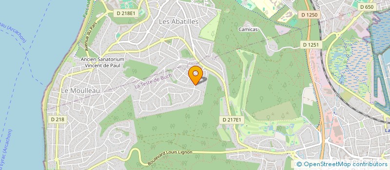 localisation de l'entreprise OYAT INVEST  LA TESTE-DE-BUCH