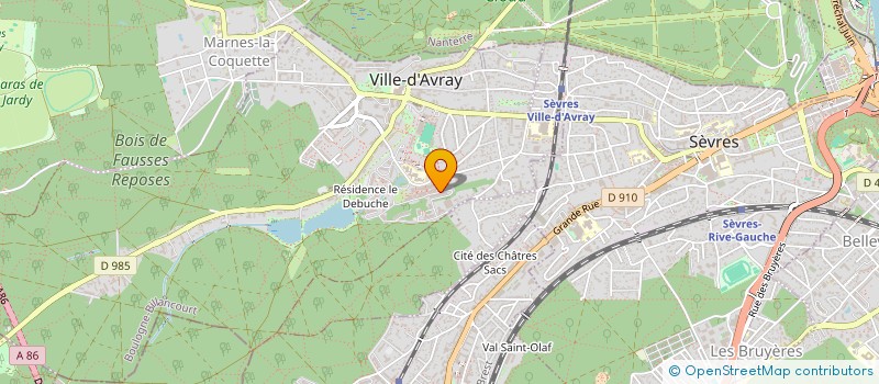 localisation de l'entreprise OYD GESTION à VILLE-D'AVRAY