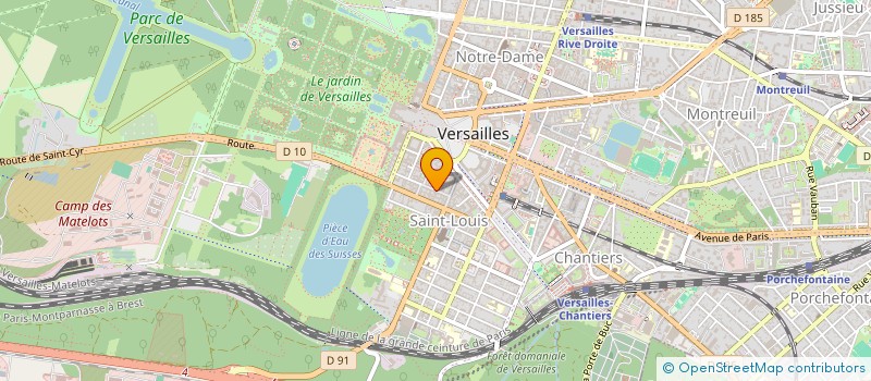 localisation de l'entreprise OYKU ART CURATES à VERSAILLES