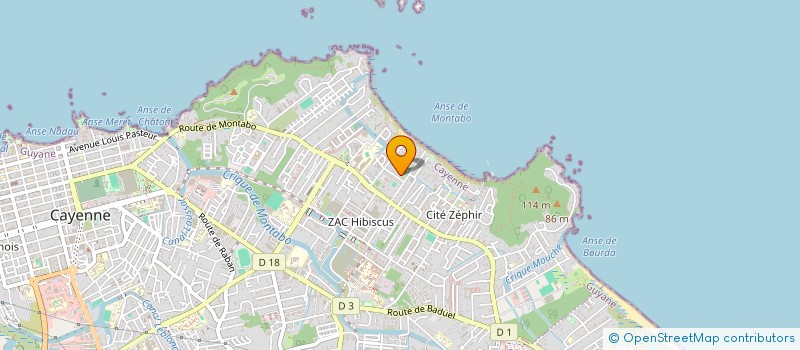 localisation de l'entreprise OYO  CAYENNE