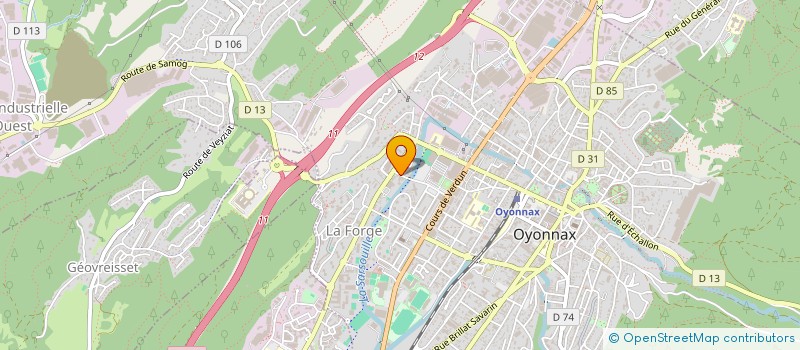 localisation de l'entreprise OYO DEPANNAGE à OYONNAX