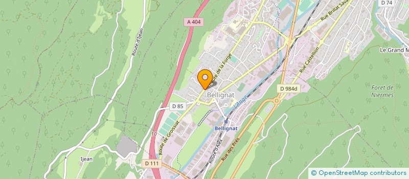 localisation de l'entreprise OYO DIAG EXPERTISE à BELLIGNAT