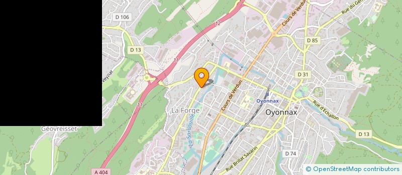 localisation de l'entreprise OYO FRUITS à OYONNAX