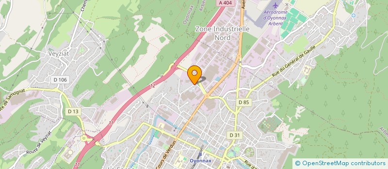 localisation de l'entreprise OYOLOC à OYONNAX