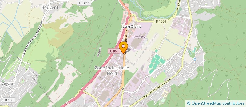 localisation de l'entreprise OYONNAX CUISINES à ARBENT