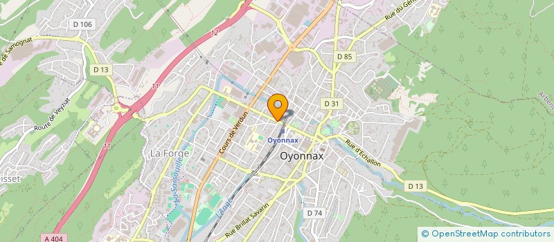 localisation de l'entreprise OYONNAX TRAVAUX à OYONNAX