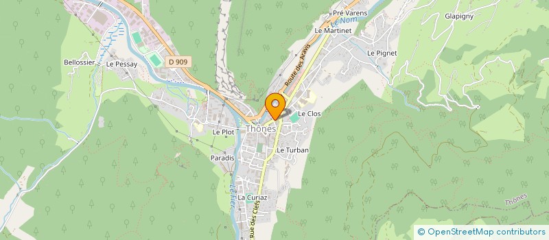 localisation de l'entreprise OZ à THONES