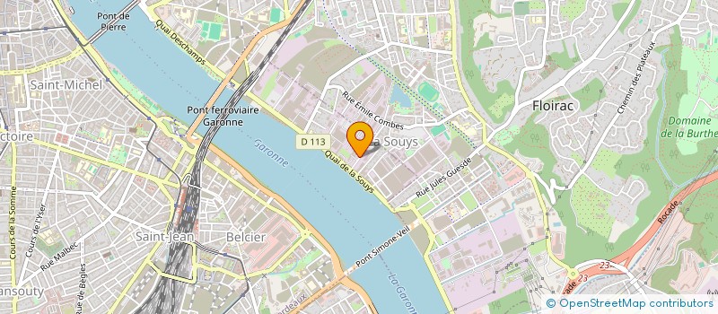 localisation de l'entreprise OZ à BORDEAUX