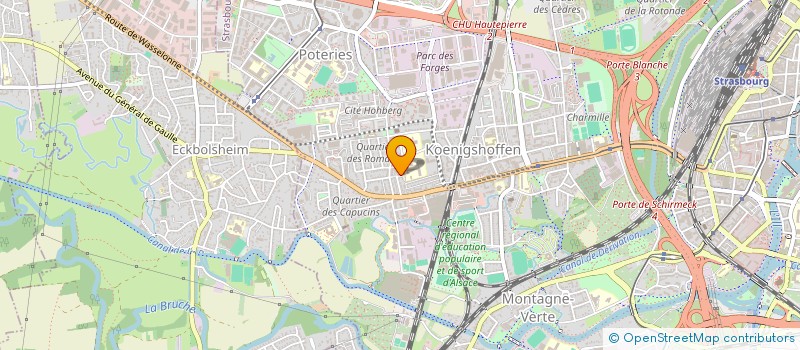 localisation de l'entreprise OZ'ANIM à STRASBOURG