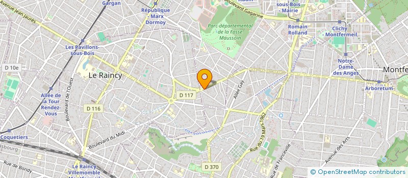 localisation de l'entreprise OZ-BAT à CLICHY-SOUS-BOIS