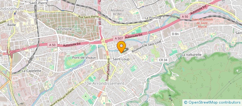 localisation de l'entreprise OZ BATIMENT PROVENCE à MARSEILLE