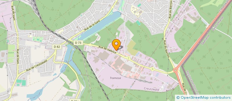 localisation de l'entreprise OZ.CAR  CREUTZWALD